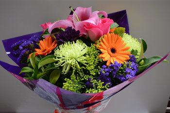Bright wedding bouquet